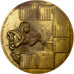 Francia, medaglia, Calendrier, Blocus sentimental, 1989, Bronzo, SPL-