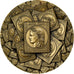 Francia, medaglia, Médaille de Table Calendrier, Timbres Poste, 1999, Bronzo