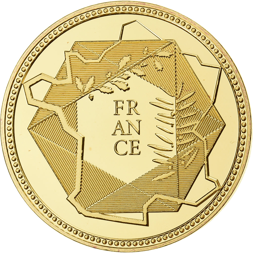 Frankreich, Medaille, Emile Zola, Copper Gilt, UNZ+