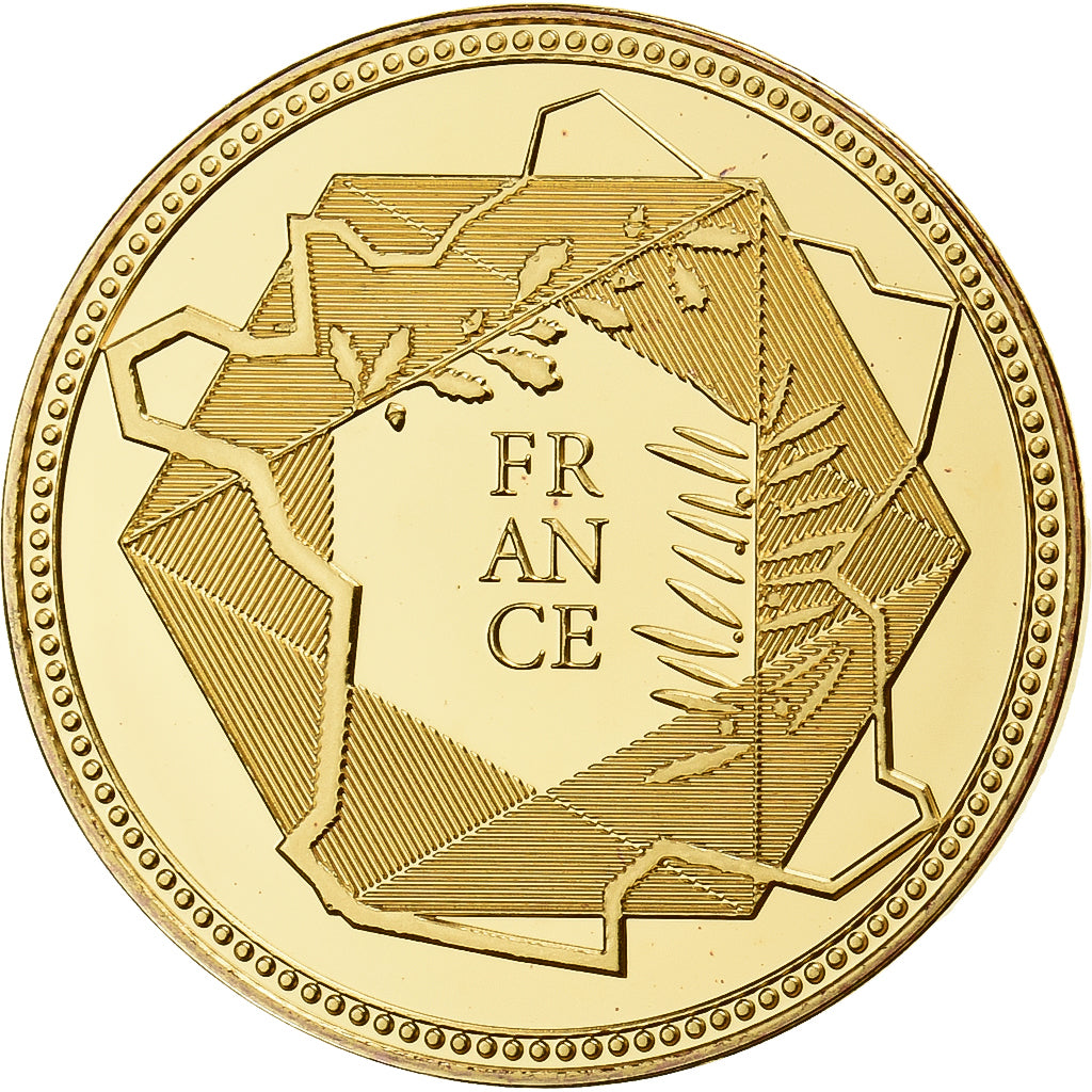 Frankreich, Medaille, Gustave Eiffel, Copper Gilt, UNZ+
