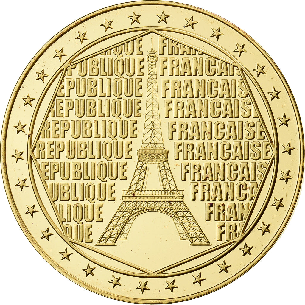 Francja, medal, Paris - La Tour Eiffel, Stop miedzi, MS(64)