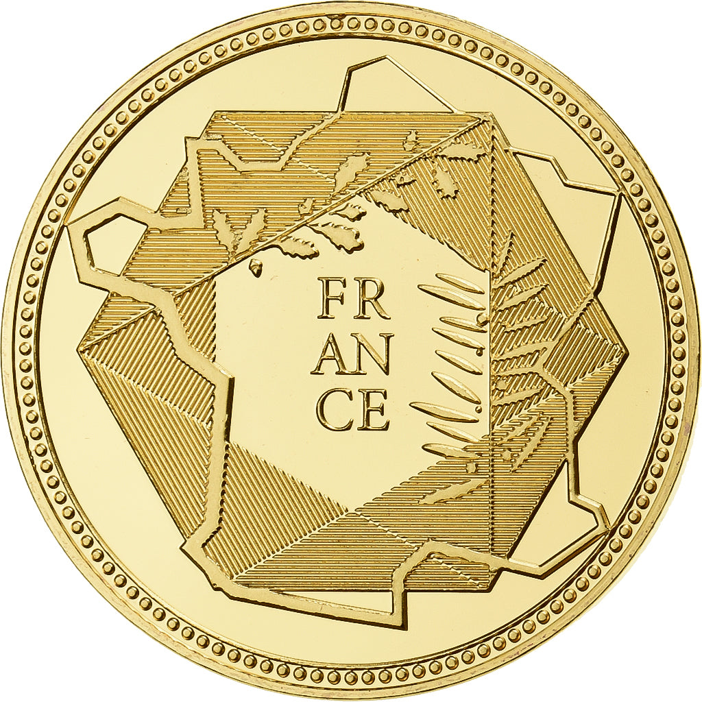 France, Medal, Marie-Antoinette, Copper Gilt, MS(64)
