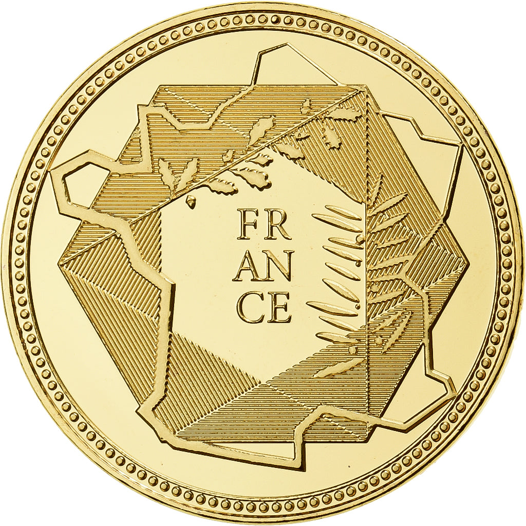 Francja, medal, Charles De Gaulle, Pokryte Miedź- Nikiel, MS(64)