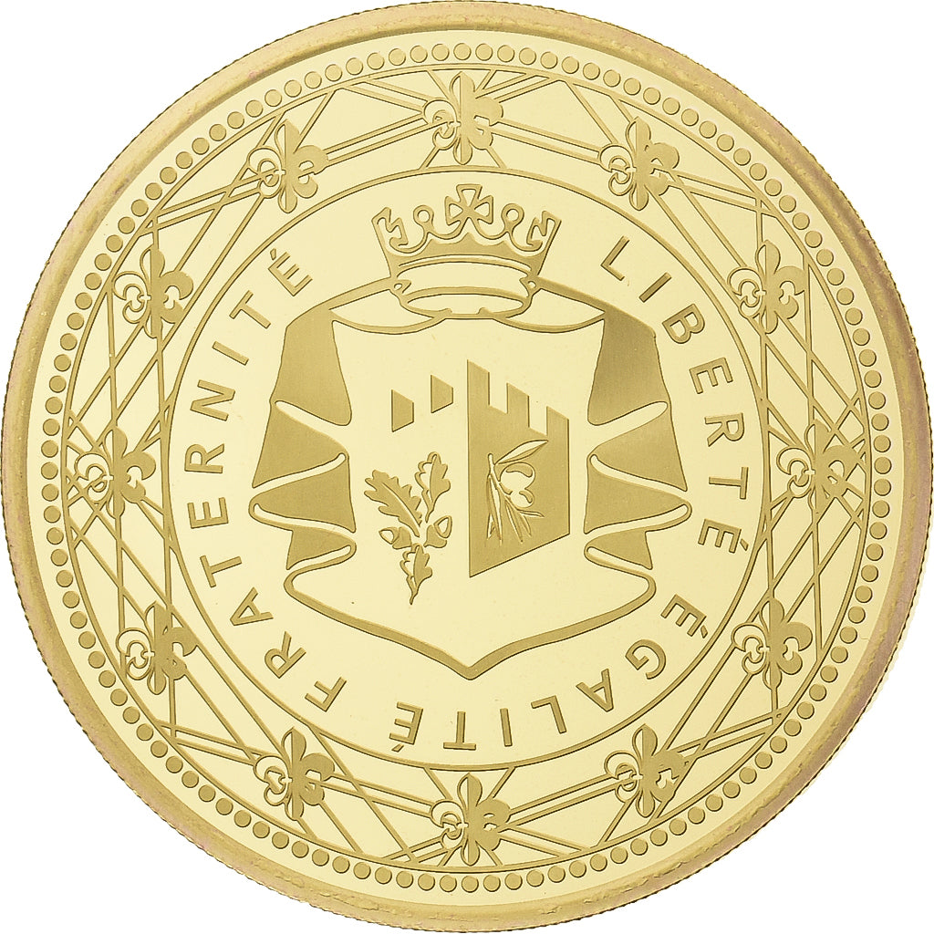 Francja, medal, Château d'Ussé, Pokryte Miedź- Nikiel, MS(64)