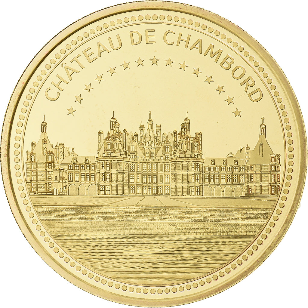 Francja, medal, Château de Chambord, Pokryte Miedź- Nikiel, MS(64)