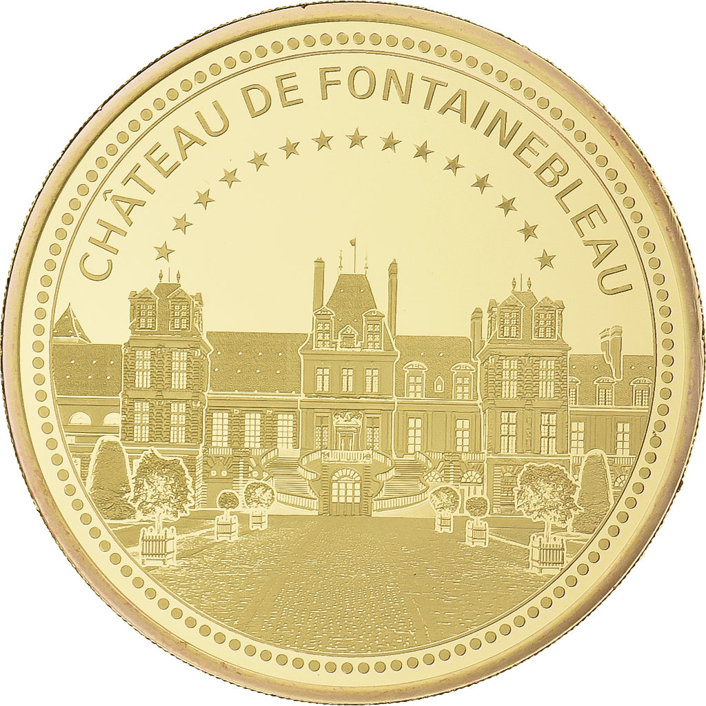 France, Medal, Le Château de Fontainebleau, Copper-Nickel Gilt, MS(64)