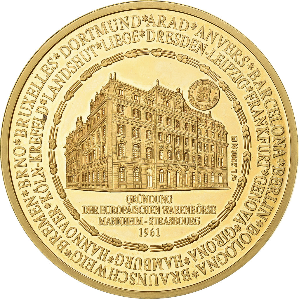 France, Medal, 40ème Bourse de Commerce Européenne, Strasbourg, 2000, Copper
