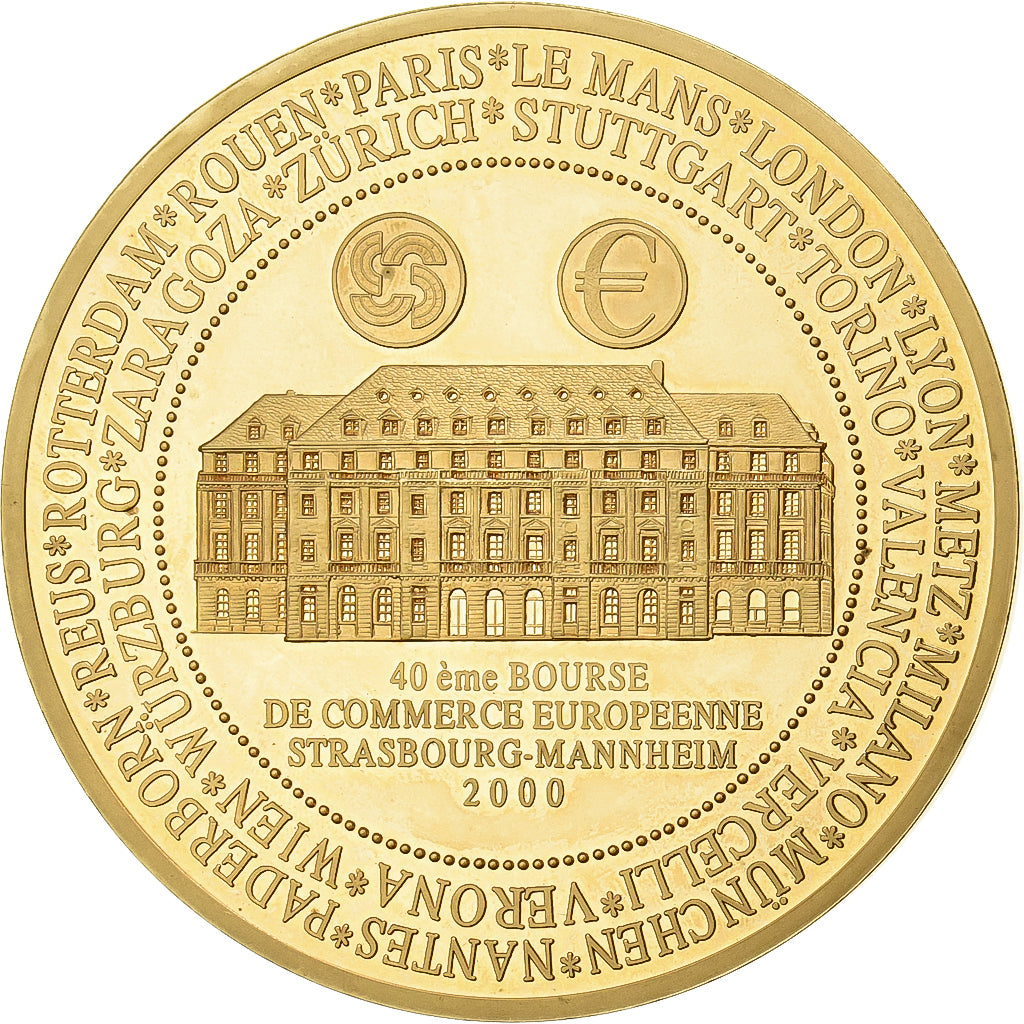 France, Medal, 40ème Bourse de Commerce Européenne, Strasbourg, 2000, Copper