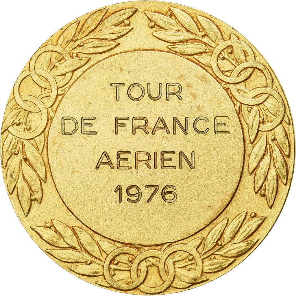 Francja, medal, Tour de France Aérien, 1976, Pokryty brązem, Contaux, MS(63)