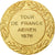 França, medalha, Tour de France Aérien, 1976, Bronze Dourado, Contaux, MS(63)