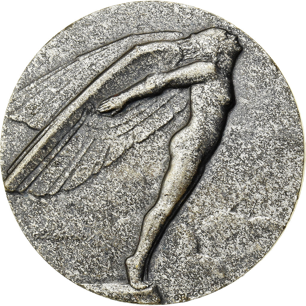 Francia, medalla, Tour de France Aérien, 1977, Bronce plateado, Contaux, EBC