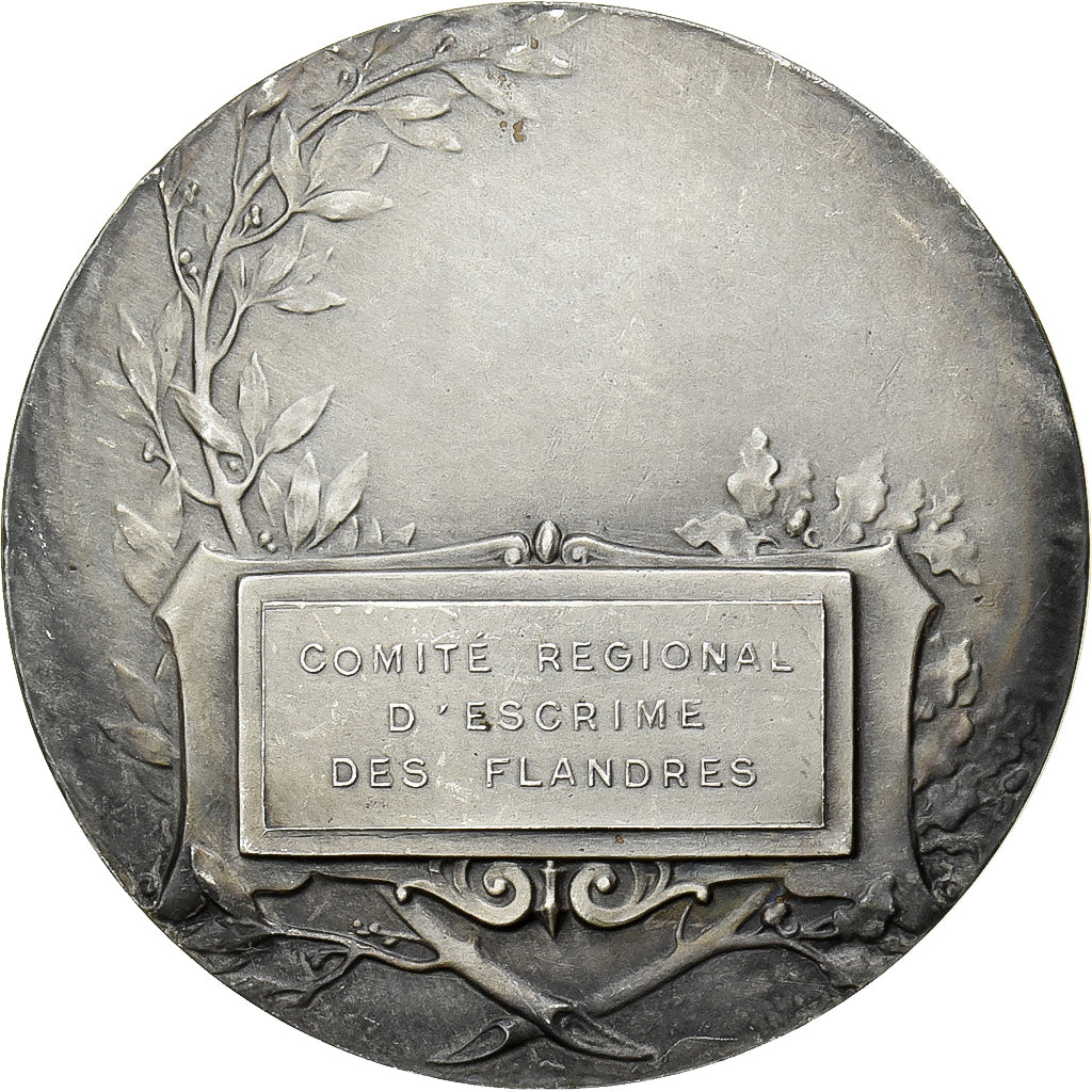 Francia, medalla, Comité Régional d'Escrime des Flandres, Bronce plateado