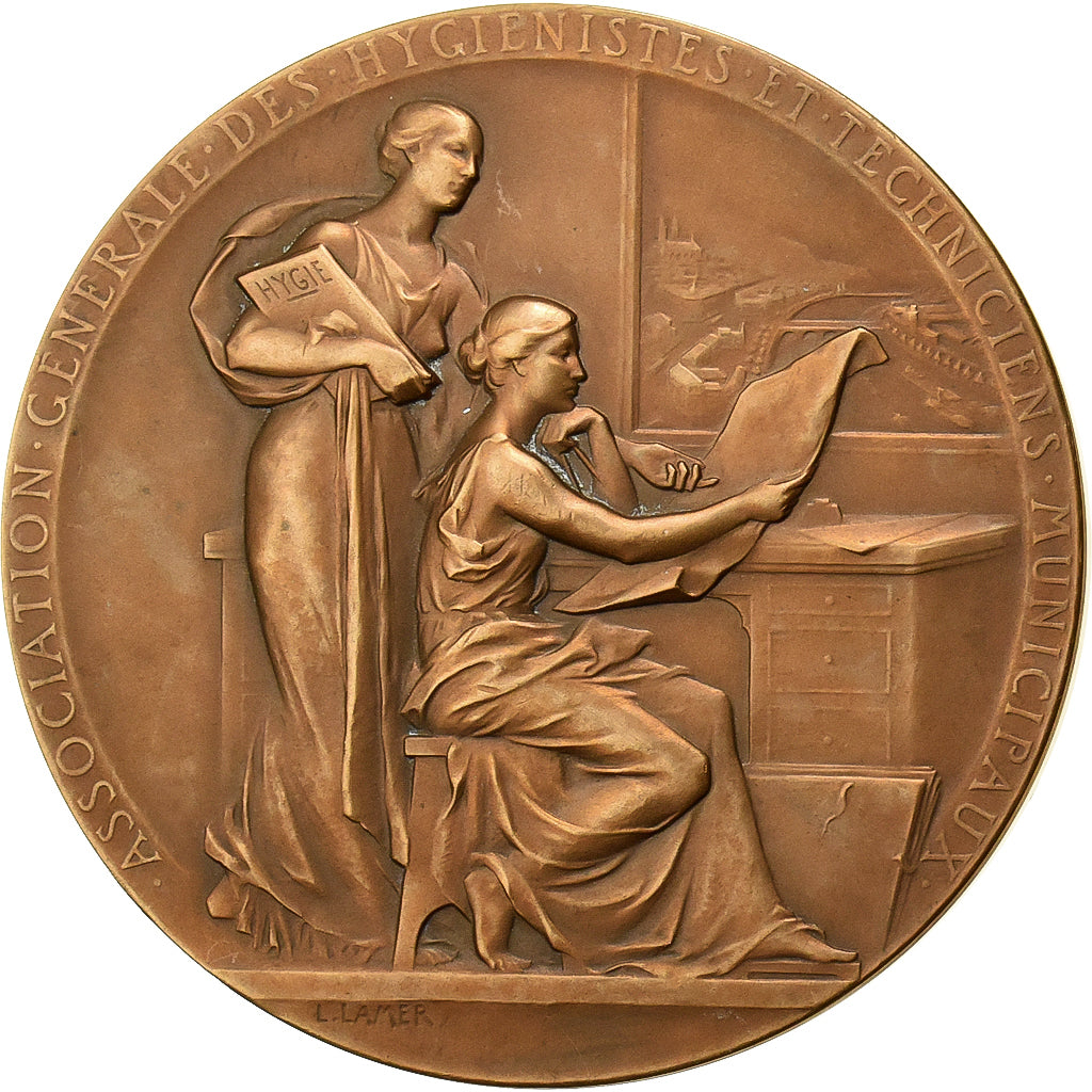 Francia, medaglia, Cinquantenaire de Déclaration d'Utilité Publique, 1974