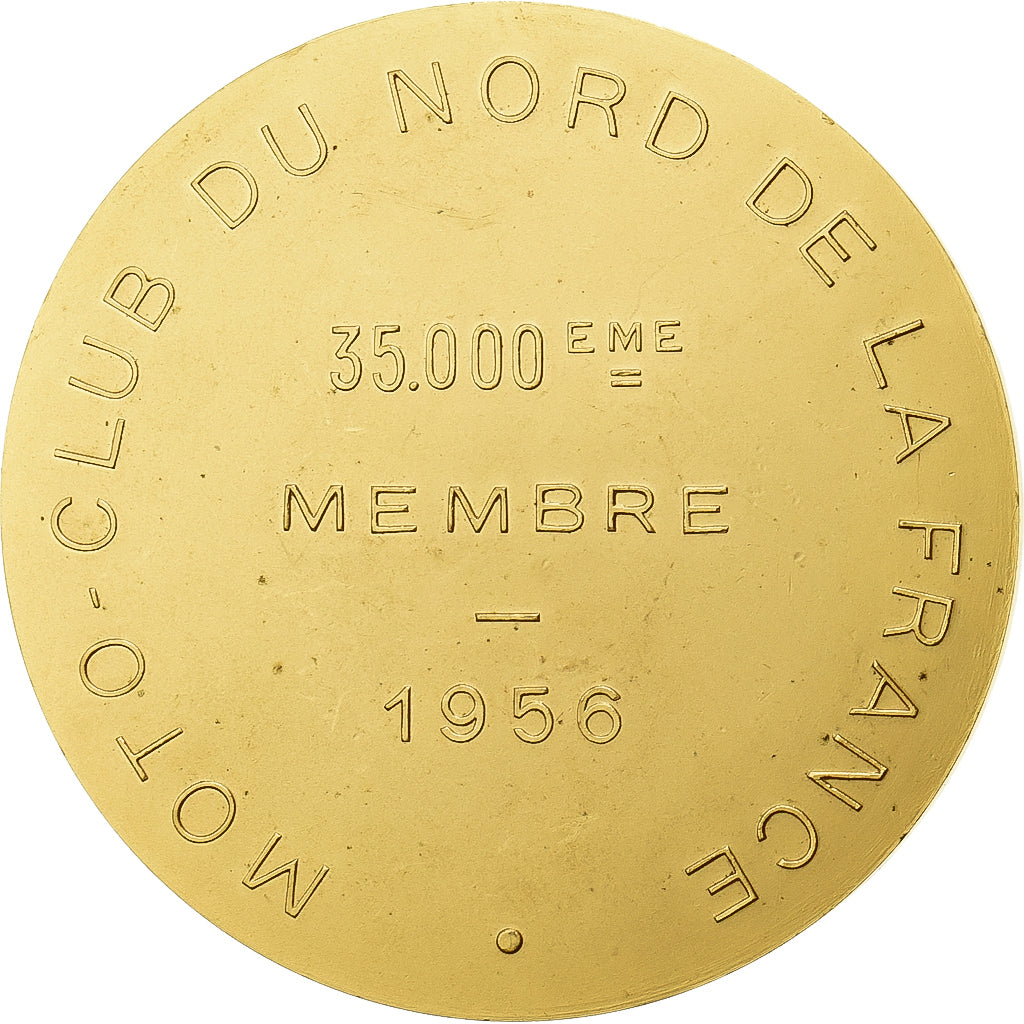 Frankrijk, Medaille, Moto-Club du Nord de la France, 1956, Gilt Bronze, Fraisse
