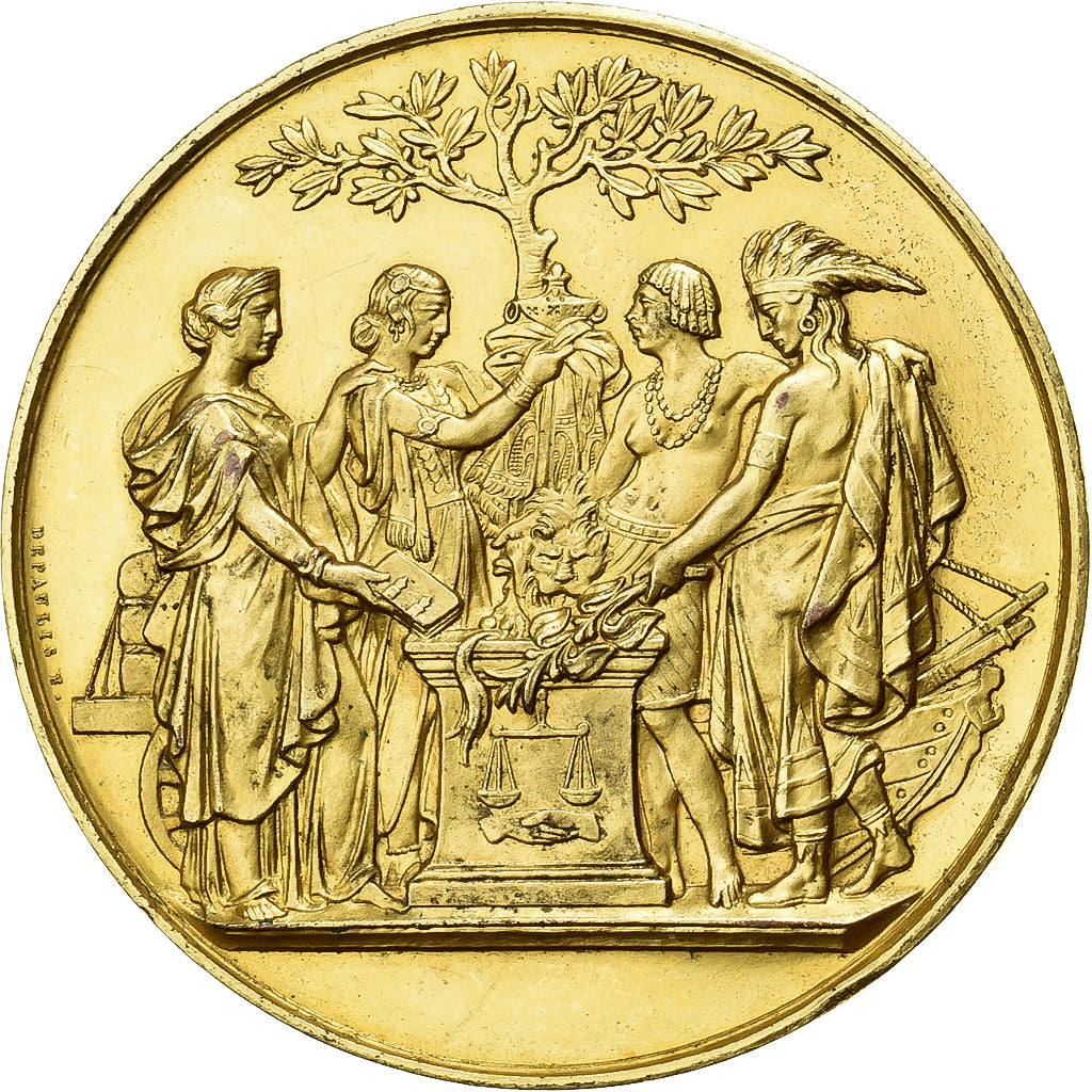 France, Médaille, Société des Sciences Industrielles de Paris, 1859, Copper