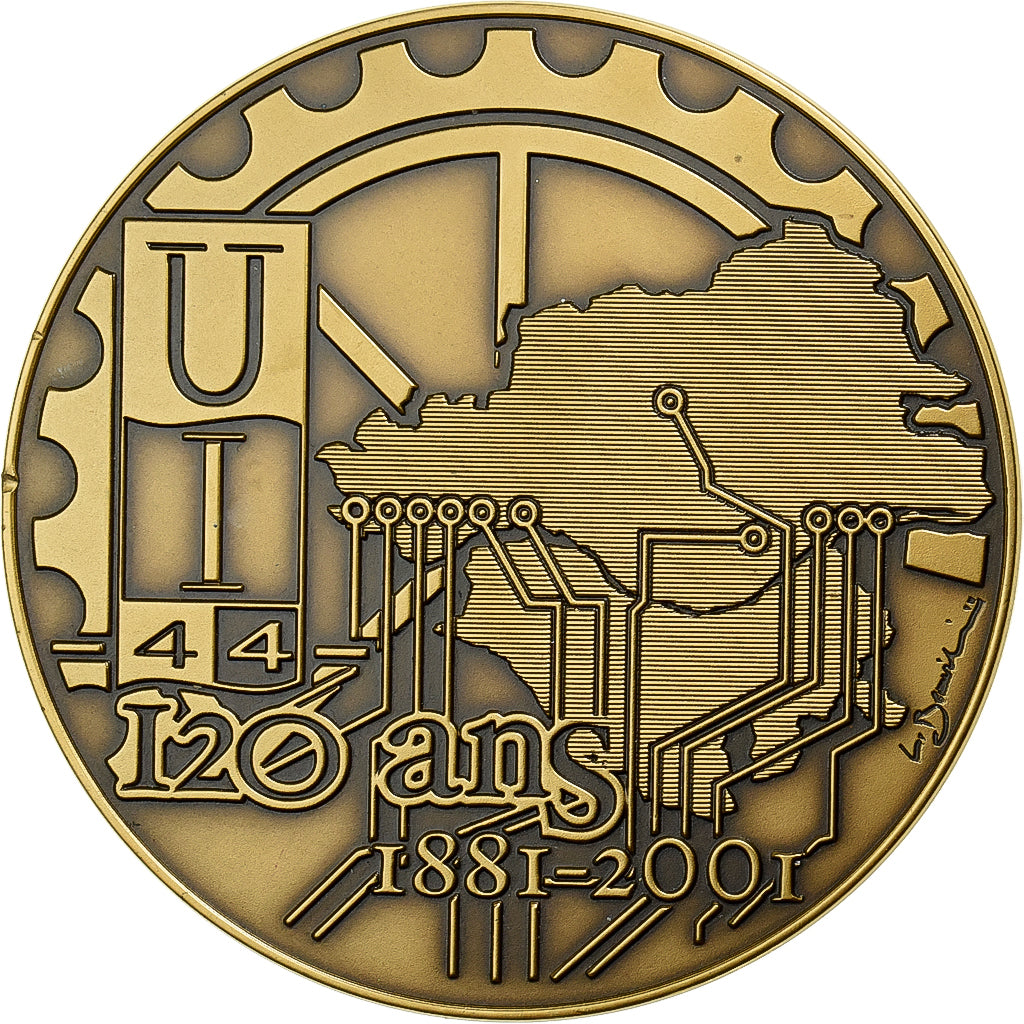 Francia, medaglia, Union des Industries de Loire Atlantique, 2001, Bronzo