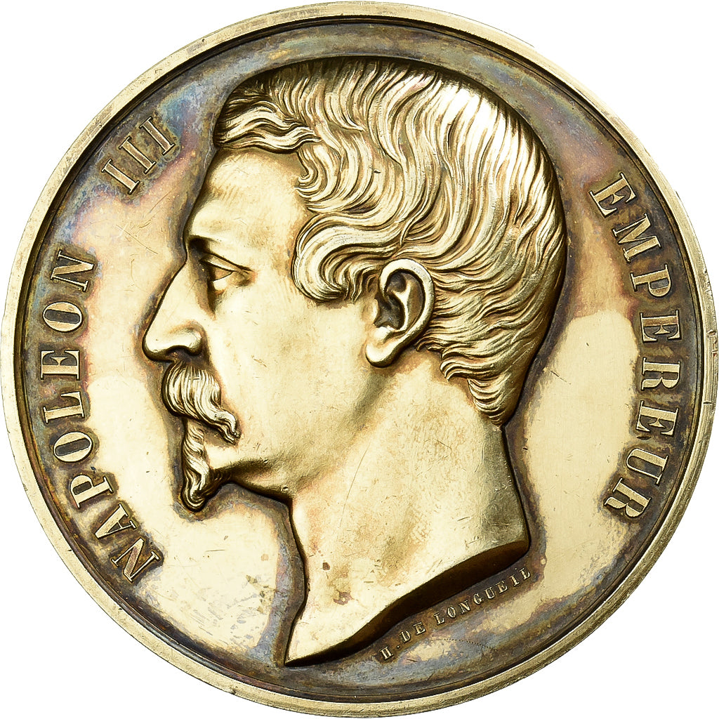 Francia, medaglia, Napoléon III, Société Impériale d'Horticulture, Asperges