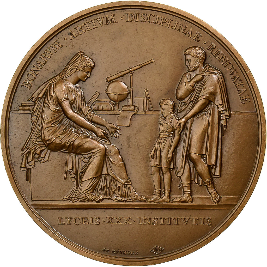 Francia, medaglia, Napoléon Ier, Oriens, LYCEIS. XXX. INSTITVTIS, 1989, Bronzo