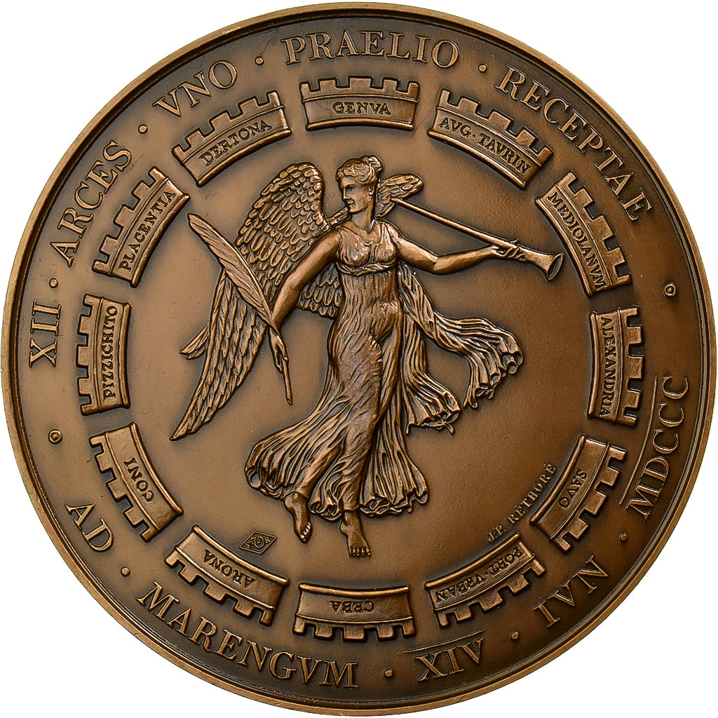 Francia, medaglia, Napoléon Ier, Oriens, Victoire de Marengo, 1989, Bronzo, JP.