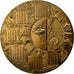 Francia, medaglia, Médaille de Table , Calendrier, 1976, Bronzo, Lecuyer, SPL-