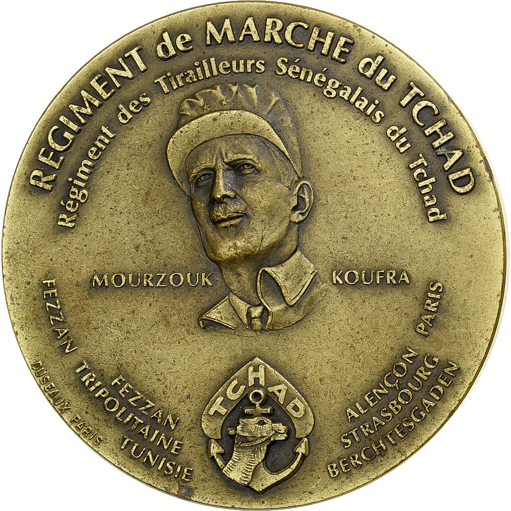 France, Medal, 50ème Anniversaire du Ralliement du Tchad à la France, 1990