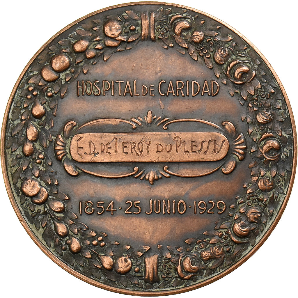 Argentine, Médaille, Sociedad de Beneficencia, Rosario de Santa Fe, 1929