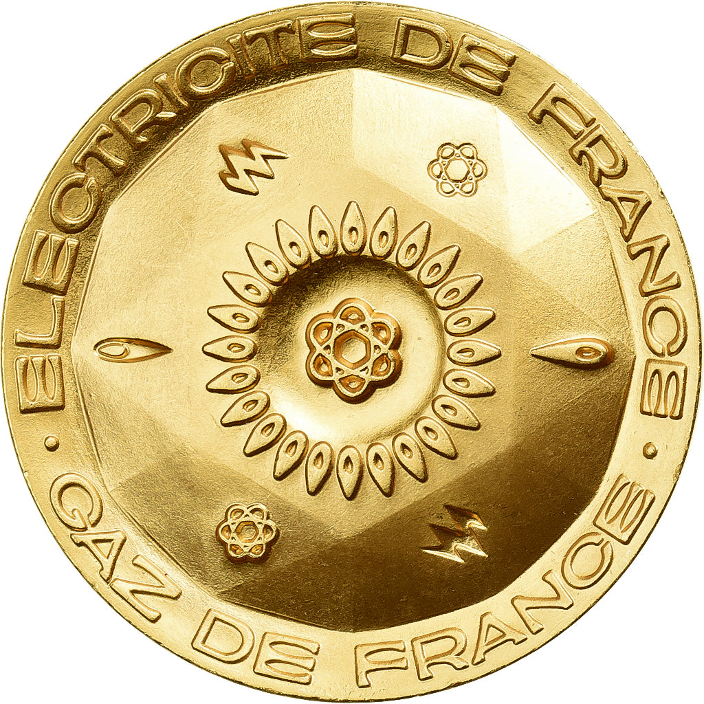 Francja, medal, Electricité-Gaz de France, Pokryty brązem, MS(63)