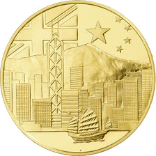 Hong Kong, Medal, Hong-Kong returns to China, 1997, Vermeil, MS(63)