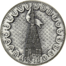Francia, medalla, Serment de Koufra, Libération de Strasbourg, 1974, Plata, De