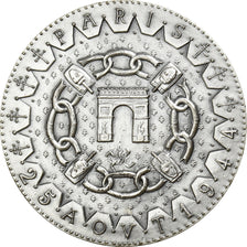 Francia, medaglia, Serment de Koufra, Libération de Paris, 1975, Argento, De