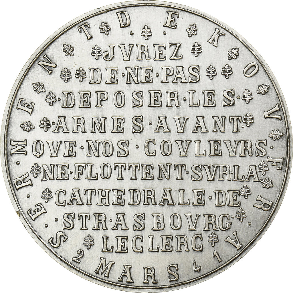 Francia, medaglia, Serment de Koufra, Colonne Leclerc, Temara, Maroc, 1975