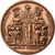 Francja, medal, Enseignement Primaire, Paris, 1873-1874, Miedź, Farochon