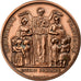 Francja, medal, Enseignement Primaire, Paris, 1873-1874, Miedź, Farochon