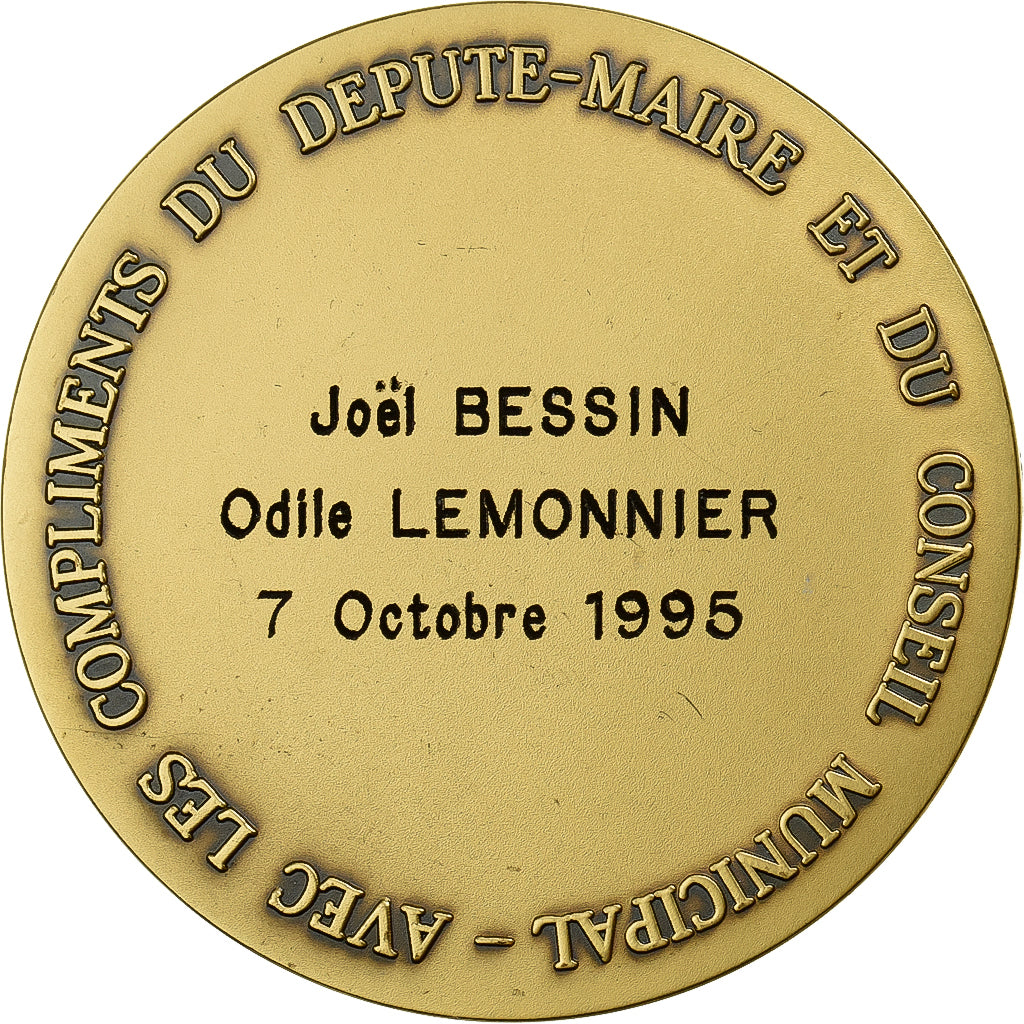 Francia, medaglia, Ville de Nantes, 1995, Bronzo, Pichard, SPL