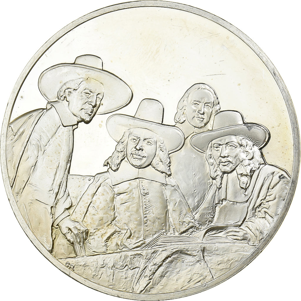Francia, medaglia, Peinture, Rembrandt, Les Syndics des Drapiers, Argento, SPL-