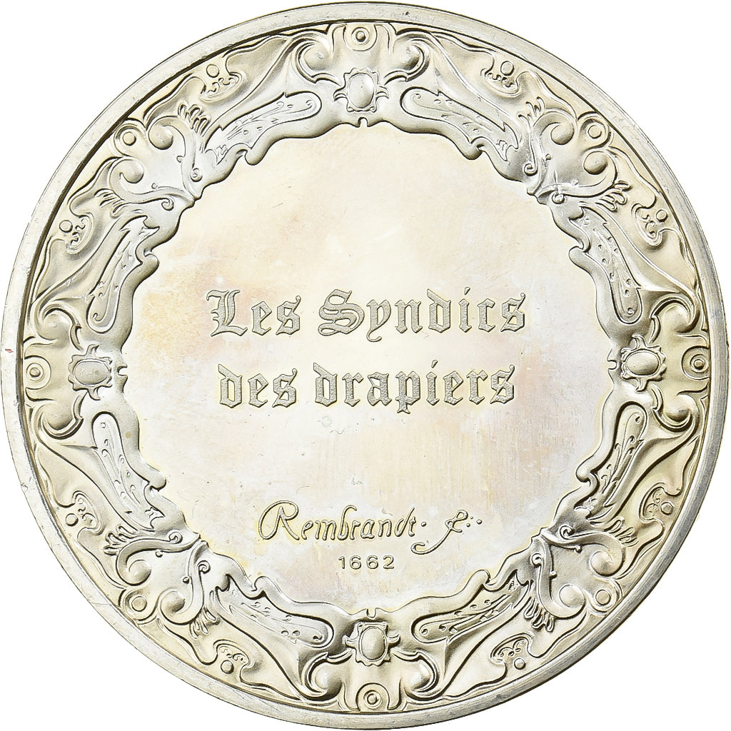 Francia, medaglia, Peinture, Rembrandt, Les Syndics des Drapiers, Argento, SPL-
