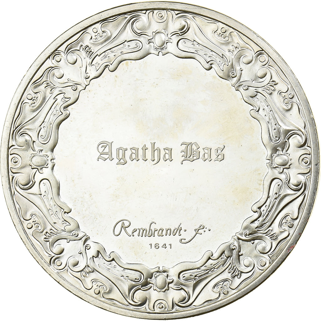 Francia, medaglia, Peinture, Rembrandt, Agatha Bas, Argento, SPL-