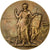 Francia, medaglia, Instruction Public, Cours d'Adulte, 1914, Bronzo, Dubois.H