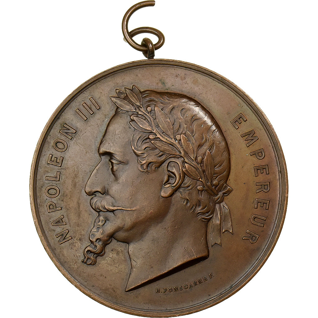 Francja, medal, Napoléon III, Exposition Universelle de Paris, 1867, Miedź