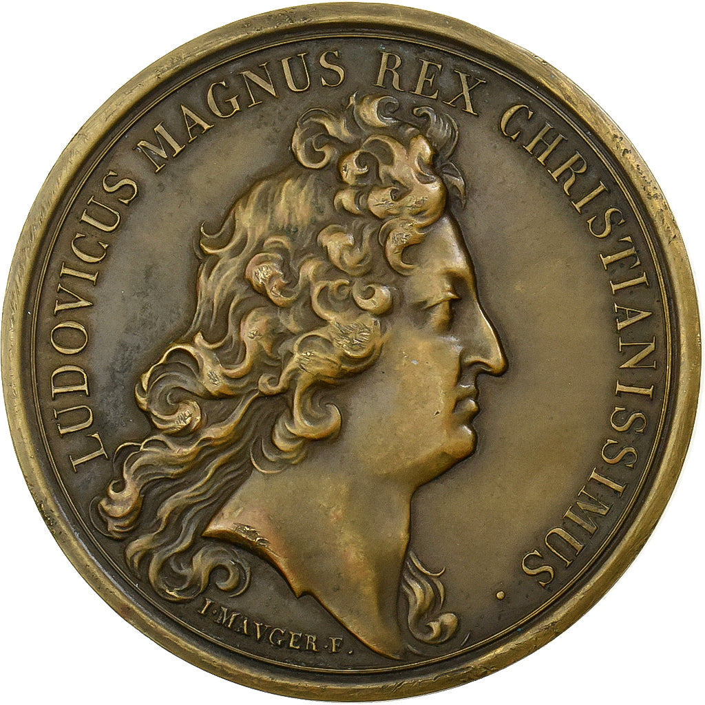 Francia, medaglia, Louis XIV, Prise de Valenciennes, 1677, Bronzo, Mauger