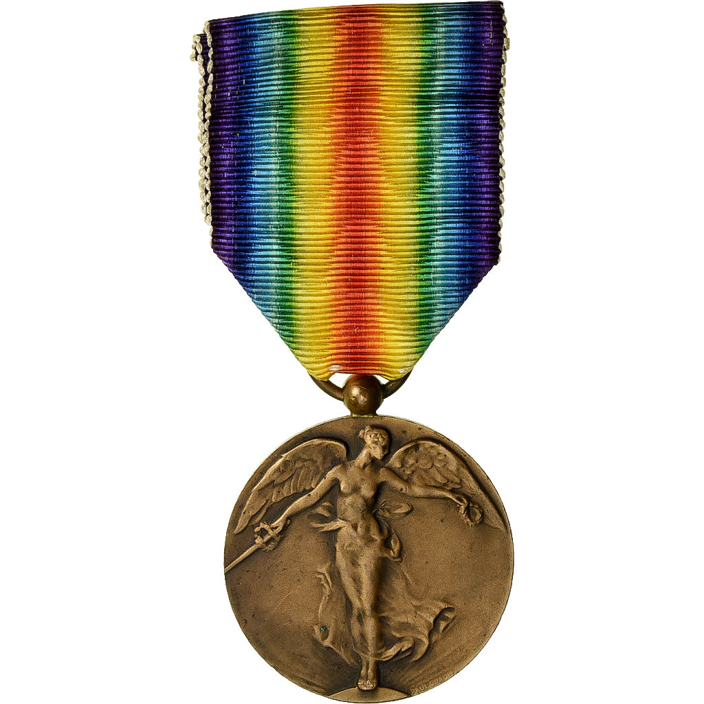 Belgium, Interallied Victory Medal 1914-1918, WAR, Medal, 1914-1918, Excellent