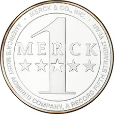 États-Unis, 1 Once, Merck, 1991, BE, Argent, FDC