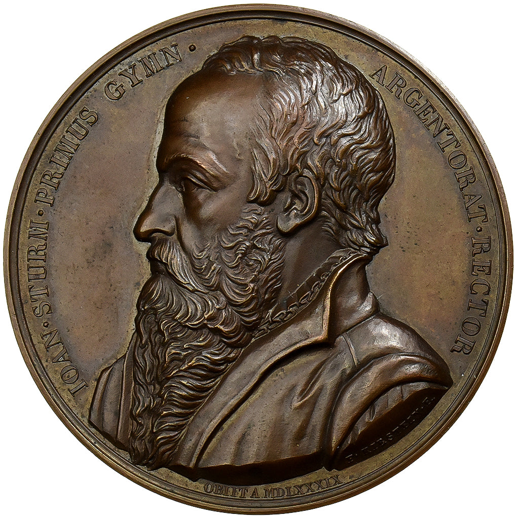 Germany, Medal, Johannes Sturm, 300-Jahrfeier des Gymnasiums in Straßburg