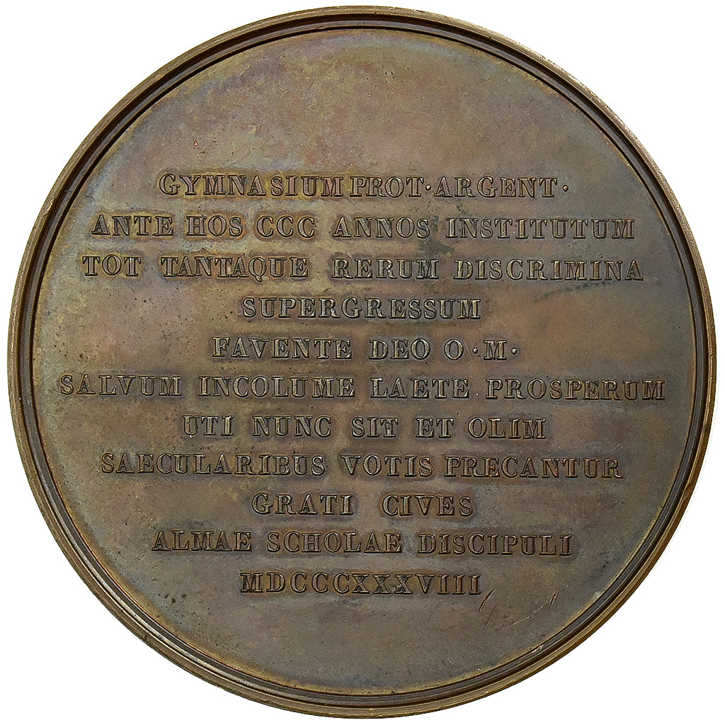 Germany, Medal, Johannes Sturm, 300-Jahrfeier des Gymnasiums in Straßburg