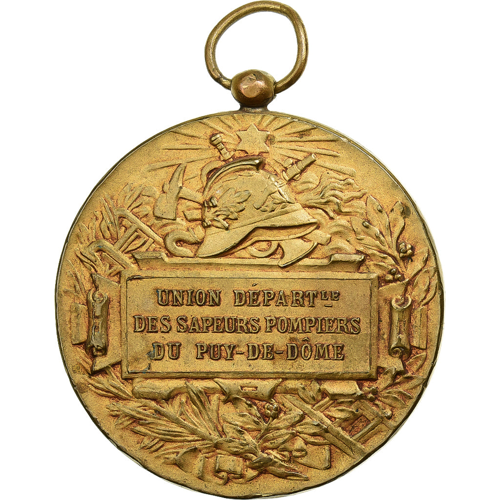 Francia, medaglia, Union des Sapeurs-Pompiers du Puy-de-Dôme, Bronzo, BB