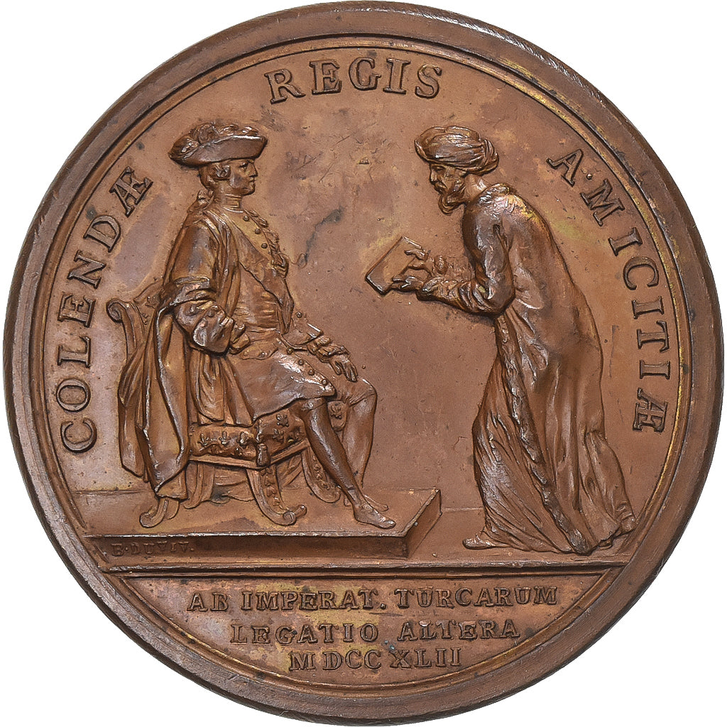 France, Medal, Louis XIV, Visite de l'Ambassadeur de l'Empire Ottoman à