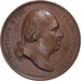Francia, medaglia, Seconde Entrée du Roi Louis XVIII à Paris, 1815, Bronzo