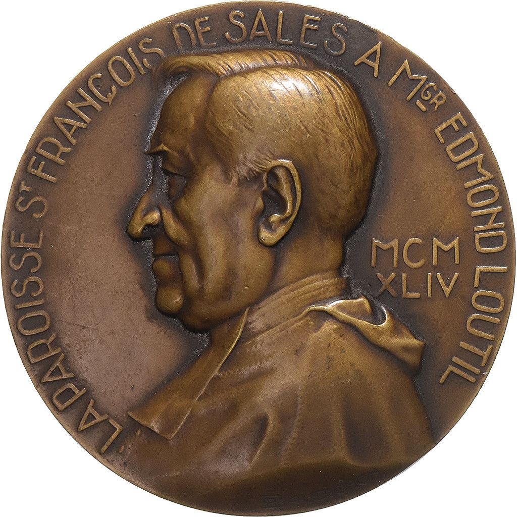 Francia, medaglia, La Paroisse Saint François de Sales à Mgr Edmond Loutil