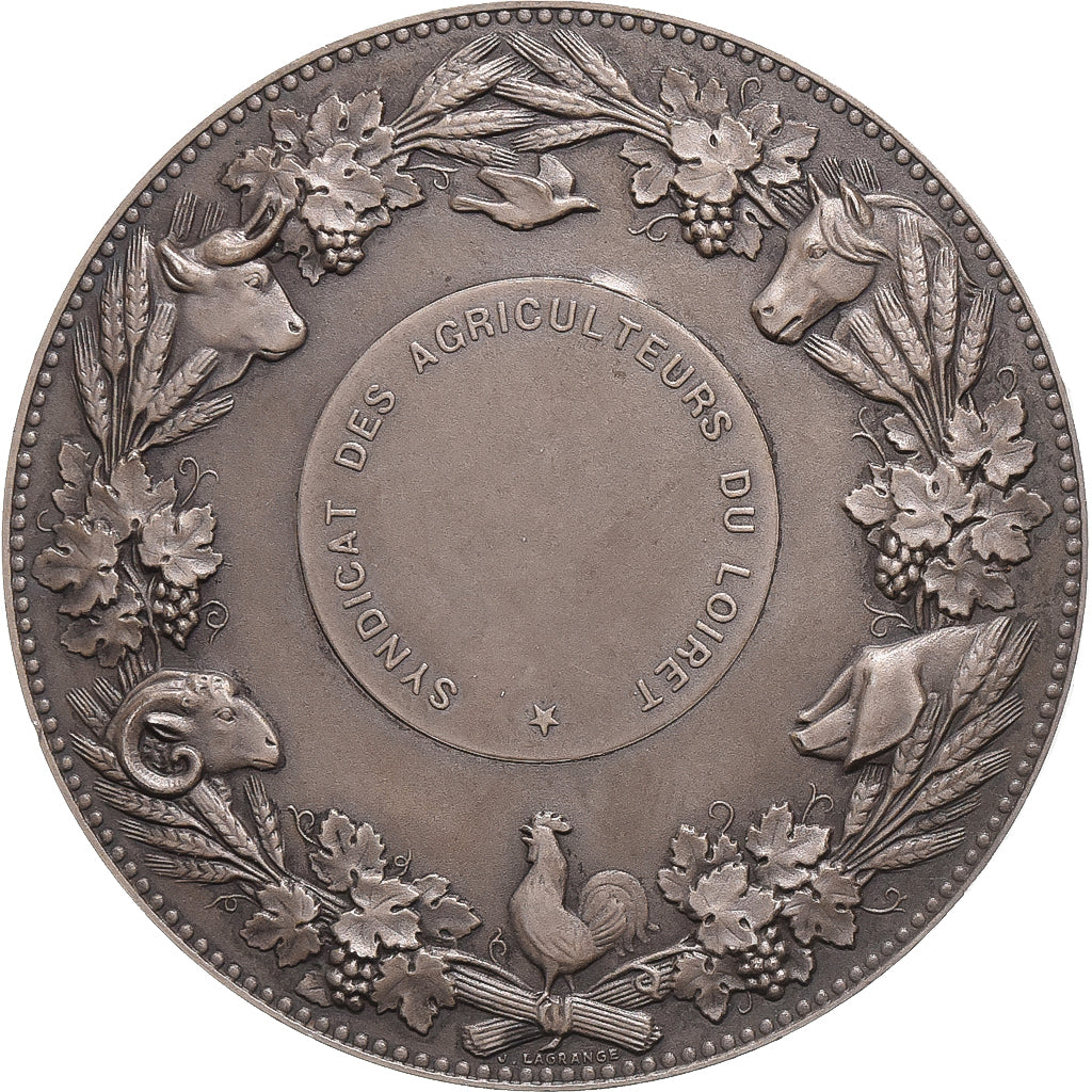 Frankrijk, Medaille, Syndicat des Agriculteurs du Loiret, Zilver, Lagrange, PR+