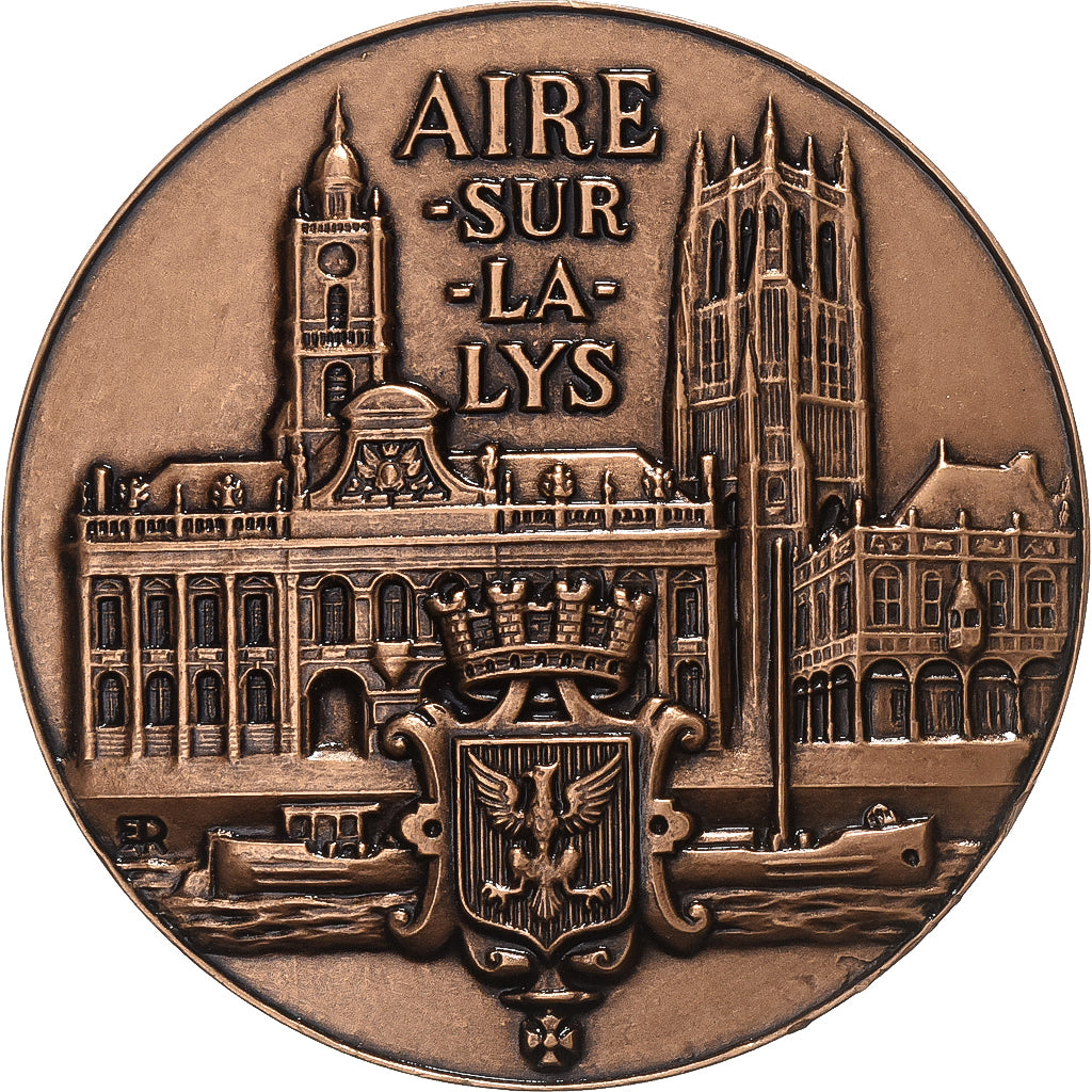 Francia, medaglia, Ville d'Aire-sur-la-Lys, Bronzo, SPL-